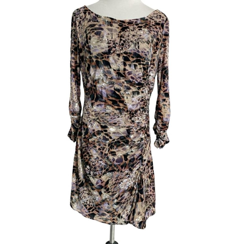 Alberto Makal Large Dress Tunic Career Abstract Art to Wear